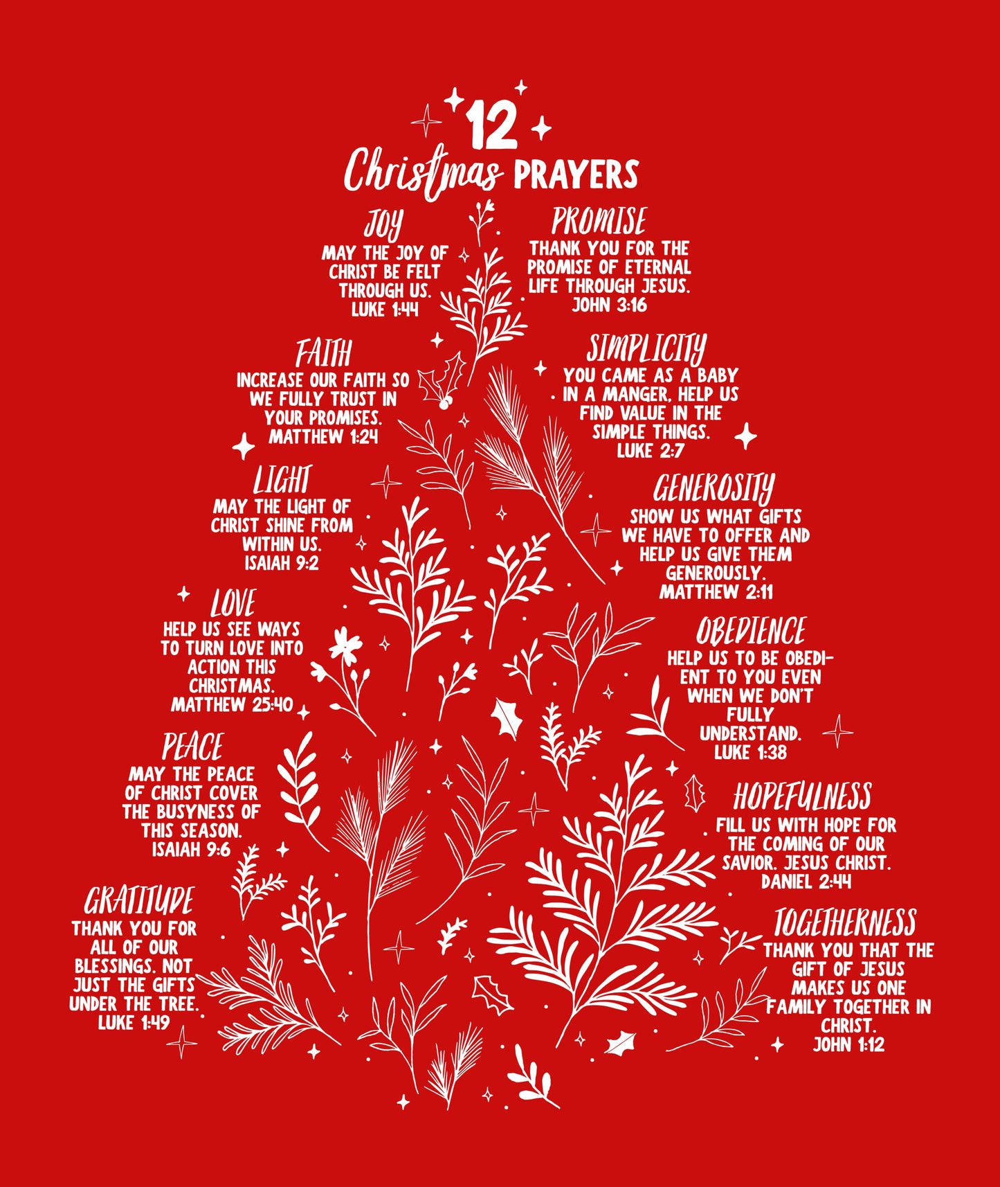 12 Christmas Prayers Sweatshirt