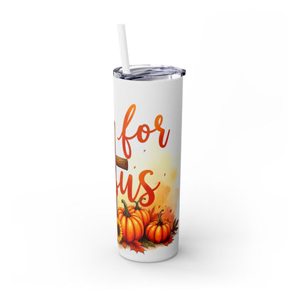 Skinny Tumbler with Straw, 20oz