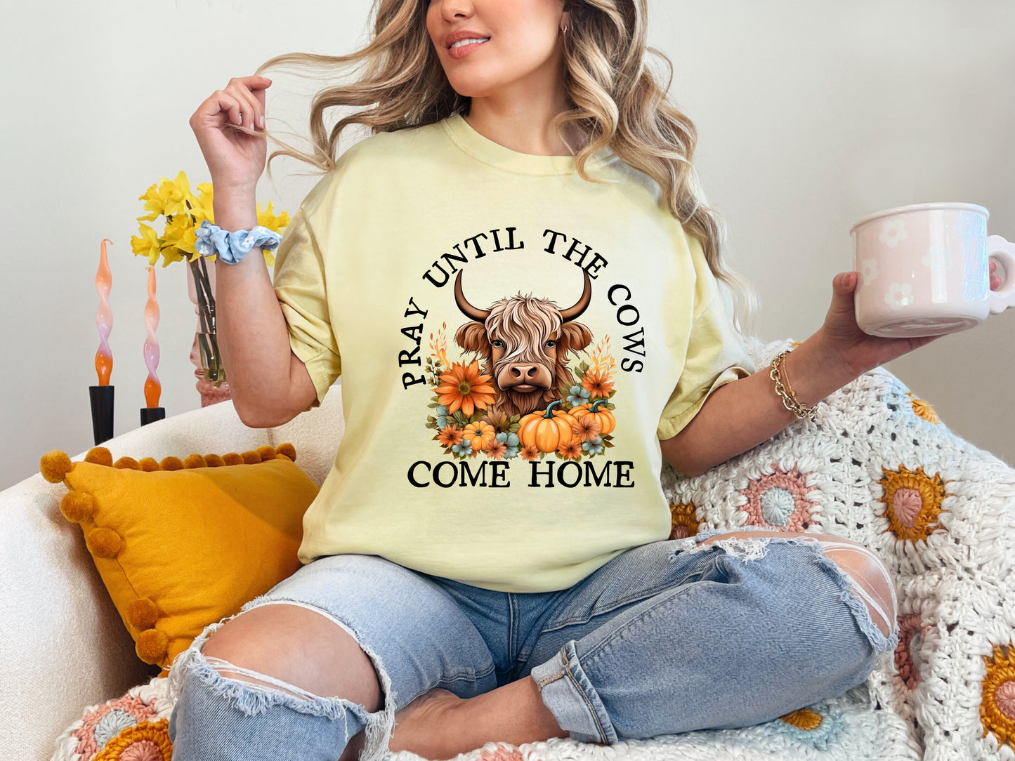 Pray Until the Cows Come Home Tee